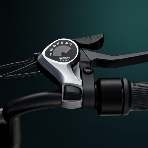 Précision avec les vitesses SHIMANO à 7 vitesses